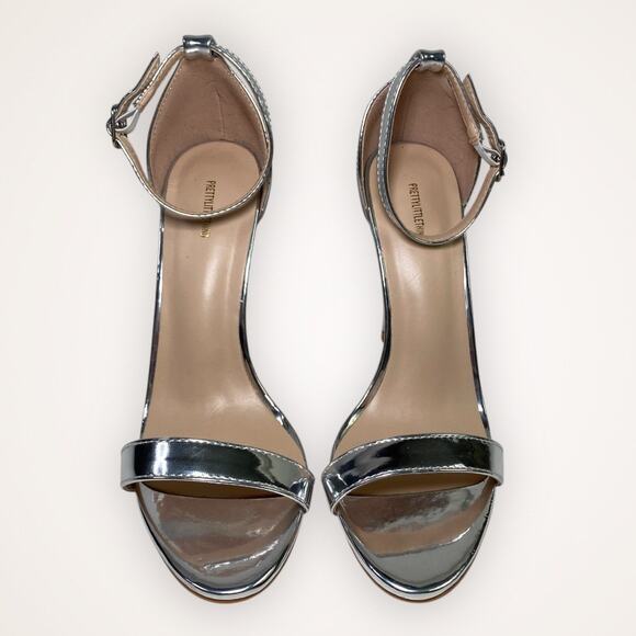 PrettyLittleThing Women’s 6 Silver Open Toe Strappy High Heels - Picture 3 of 8
